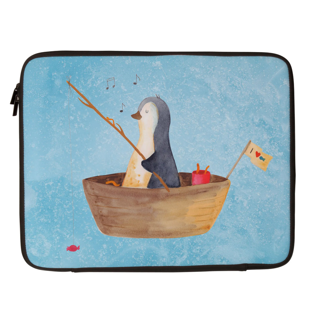 Notebook Tasche Pinguin Angelboot Notebook Tasche, Laptop, Computertasche, Tasche, Notebook-Tasche, Notebook-Reisehülle, Notebook Schutz, Pinguin, Pinguine, Angeln, Boot, Angelboot, Lebenslust, Leben, genießen, Motivation, Neustart, Neuanfang, Trennung, Scheidung, Geschenkidee Liebeskummer