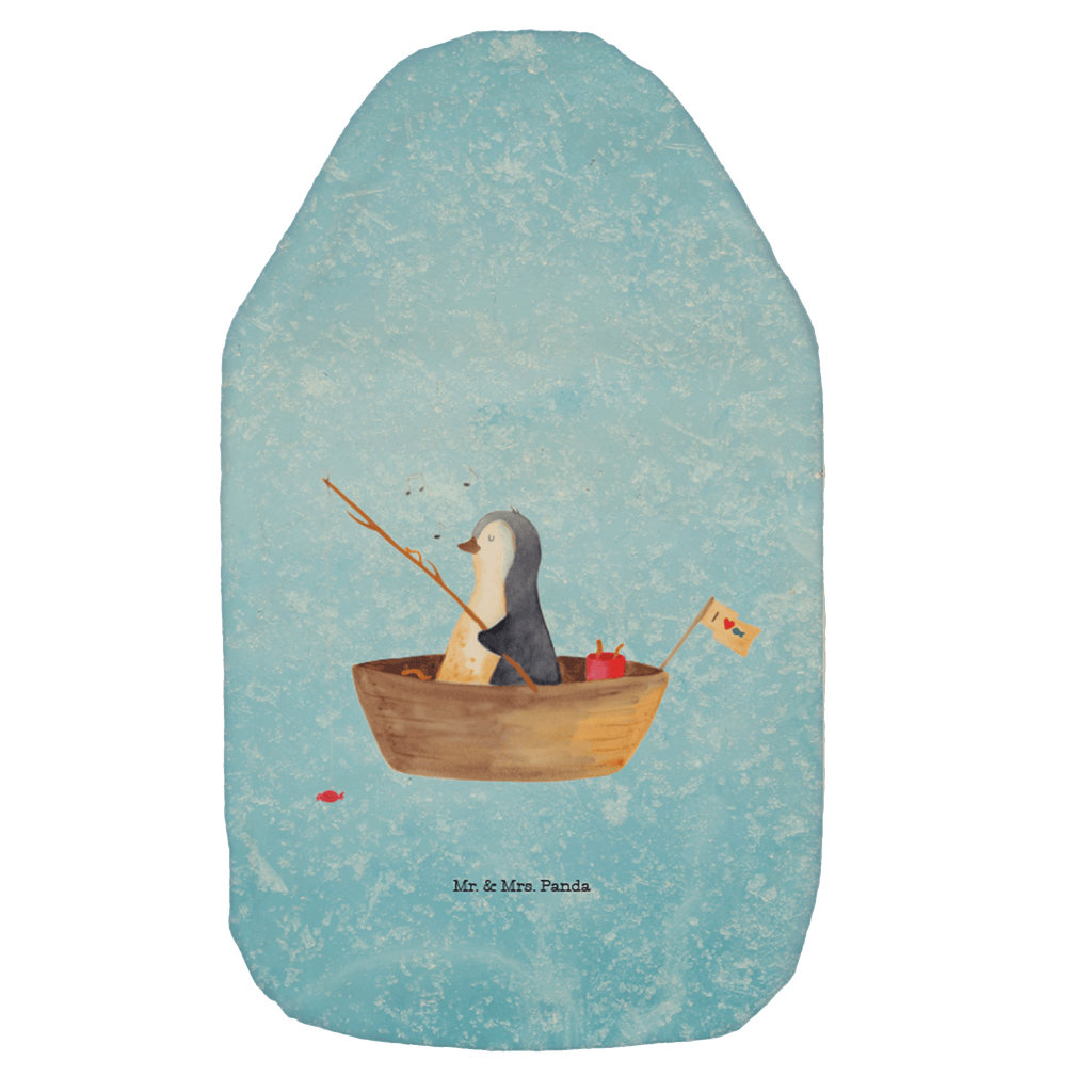 Wärmflasche Pinguin Angelboot Wärmekissen, Kinderwärmflasche, Körnerkissen, Wärmflaschenbezug, Wärmflasche mit Bezug, Wärmflasche, Bettflasche, Kleine Wärmflasche, Pinguin, Pinguine, Angeln, Boot, Angelboot, Lebenslust, Leben, genießen, Motivation, Neustart, Neuanfang, Trennung, Scheidung, Geschenkidee Liebeskummer