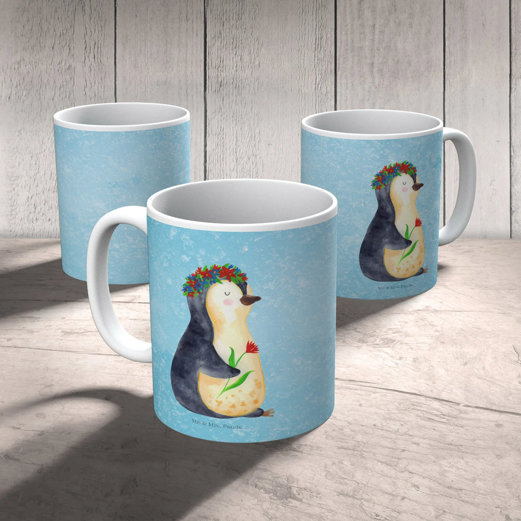 Kindertasse Pinguin Blumenkranz Kindertasse, Kinder Tasse, Kunststoff Tasse, Kindergarten Tasse, Trinkbecher, Camping Becher, Kaffeetasse, Kunststoffbecher, Kindergartenbecher, Outdoorgeschirr, Kunststoffgeschirr, Reisebecher, Reisetasse, Kinderbecher, Bruchfeste Tasse, Bruchsichere Tasse, Plastik Tasse, Plastiktasse, Pinguin, Pinguine, Blumenkranz, Universum, Leben, Wünsche, Ziele, Lebensziele, Motivation, Lebenslust, Liebeskummer, Geschenkidee