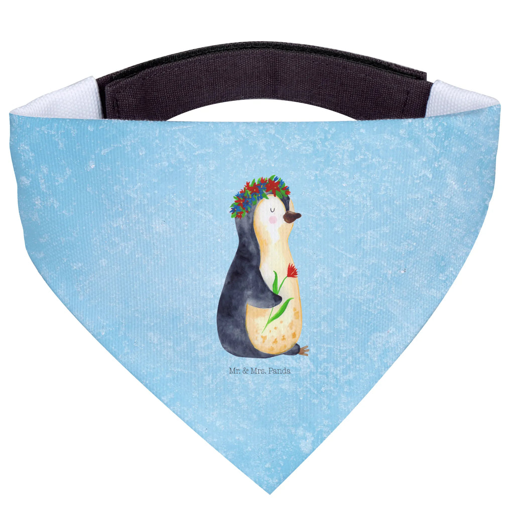 Hundehalstuch Pinguin Blumen Hundehalstuch, Halstuch, Hunde, Tuch, mittel, mittelgroße Hunde, Pinguin, Pinguine, Blumenkranz, Universum, Leben, Wünsche, Ziele, Lebensziele, Motivation, Lebenslust, Liebeskummer, Geschenkidee