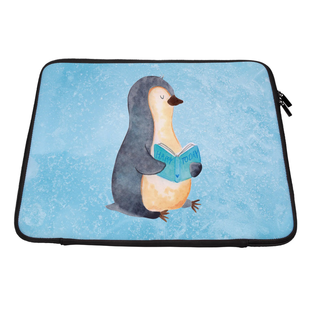 Notebook Tasche Pinguin Buch Notebook Tasche, Laptop, Computertasche, Tasche, Notebook-Tasche, Notebook-Reisehülle, Notebook Schutz, Pinguin, Pinguine, Buch, Lesen, Bücherwurm, Nichtstun, Faulenzen, Ferien, Urlaub, Freizeit