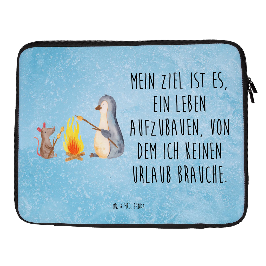 Notebook Tasche Pinguin Lagerfeuer Notebook Tasche, Laptop, Computertasche, Tasche, Notebook-Tasche, Notebook-Reisehülle, Notebook Schutz, Pinguin, Maus, Pinguine, Lagerfeuer, Leben, Arbeit, Job, Motivation, Büro, Büroalltag, Lebensspruch, Lebensmotivation, Neustart, Liebe, grillen, Feuer, Marshmallows