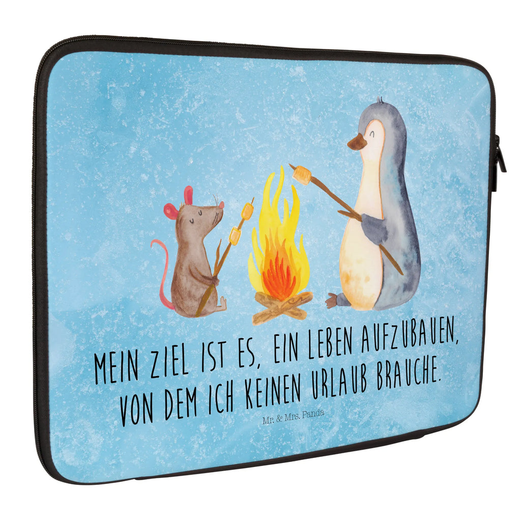 Notebook Tasche Pinguin Lagerfeuer Notebook Tasche, Laptop, Computertasche, Tasche, Notebook-Tasche, Notebook-Reisehülle, Notebook Schutz, Pinguin, Maus, Pinguine, Lagerfeuer, Leben, Arbeit, Job, Motivation, Büro, Büroalltag, Lebensspruch, Lebensmotivation, Neustart, Liebe, grillen, Feuer, Marshmallows