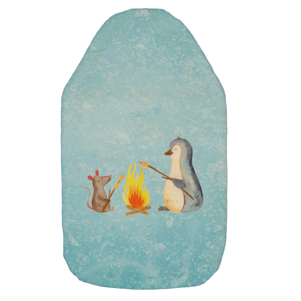 Wärmflasche Pinguin Lagerfeuer Wärmekissen, Kinderwärmflasche, Körnerkissen, Wärmflaschenbezug, Wärmflasche mit Bezug, Wärmflasche, Bettflasche, Kleine Wärmflasche, Pinguin, Maus, Pinguine, Lagerfeuer, Leben, Arbeit, Job, Motivation, Büro, Büroalltag, Lebensspruch, Lebensmotivation, Neustart, Liebe, grillen, Feuer, Marshmallows