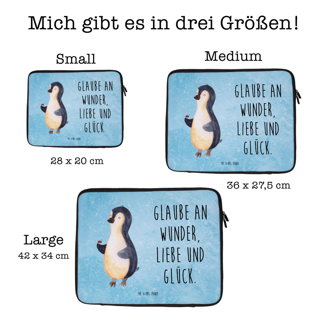 Notebook Tasche Pinguin Marienkäfer Notebook Tasche, Laptop, Computertasche, Tasche, Notebook-Tasche, Notebook-Reisehülle, Notebook Schutz, Pinguin, Pinguine, Marienkäfer, Liebe, Wunder, Glück, Freude, Lebensfreude