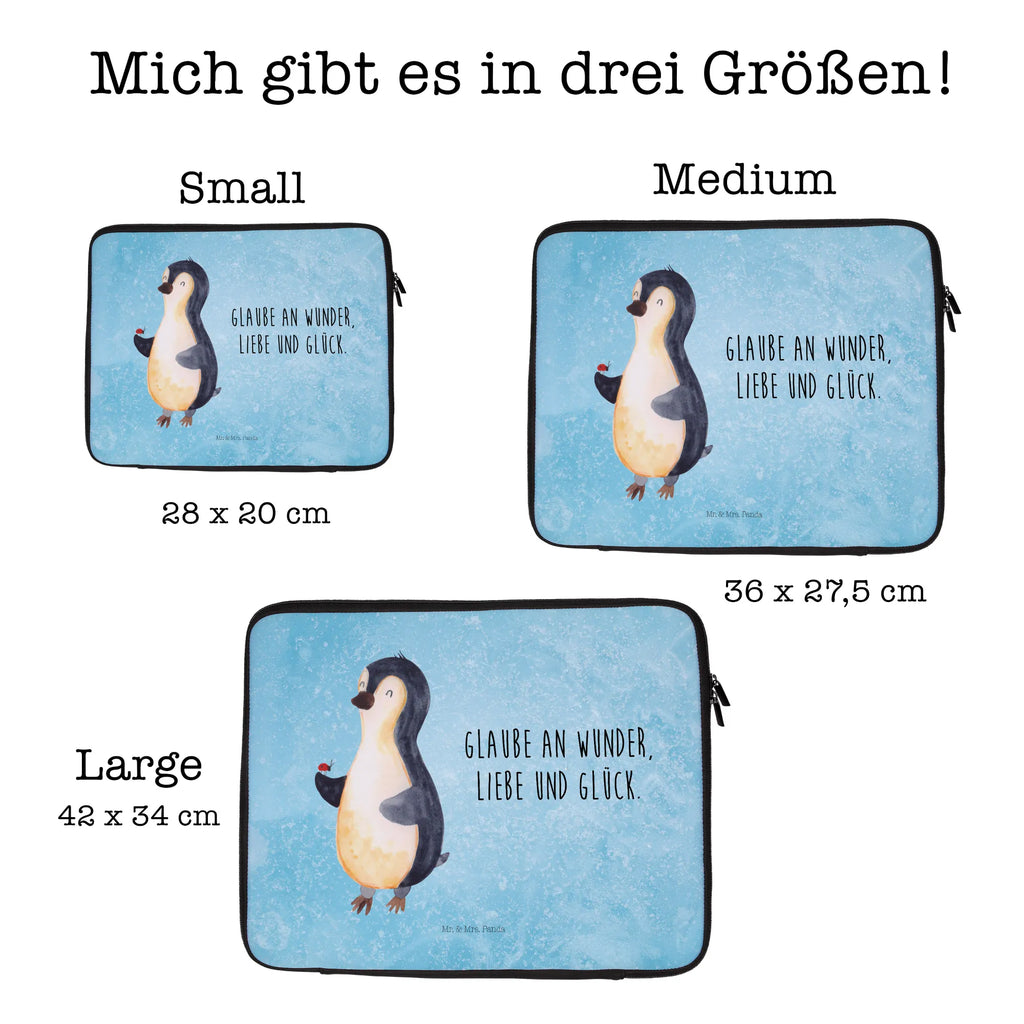 Notebook Tasche Pinguin Marienkäfer Notebook Tasche, Laptop, Computertasche, Tasche, Notebook-Tasche, Notebook-Reisehülle, Notebook Schutz, Pinguin, Pinguine, Marienkäfer, Liebe, Wunder, Glück, Freude, Lebensfreude