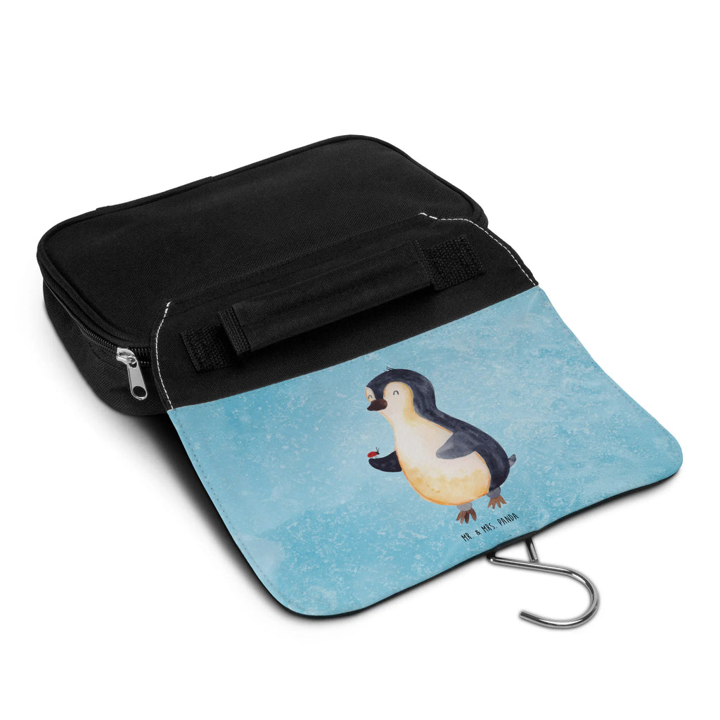 Kulturbeutel Pinguin Marienkäfer Kulturbeutel, Zum Aufhängen, Waschtasche, Kosmetiktasche, Damen, Herren, Aufbewahrungstasche, Schminktasche, Kosmetikbeutel, Organizer, Kulturtasche, Schminkutensil, Pinguin, Pinguine, Marienkäfer, Liebe, Wunder, Glück, Freude, Lebensfreude