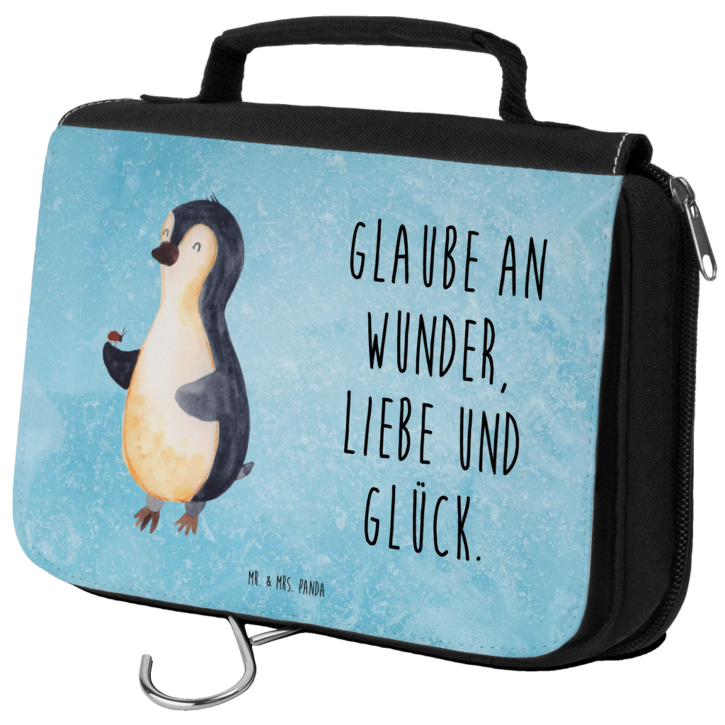 Kulturbeutel Pinguin Marienkäfer Kulturbeutel, Zum Aufhängen, Waschtasche, Kosmetiktasche, Damen, Herren, Aufbewahrungstasche, Schminktasche, Kosmetikbeutel, Organizer, Kulturtasche, Schminkutensil, Pinguin, Pinguine, Marienkäfer, Liebe, Wunder, Glück, Freude, Lebensfreude