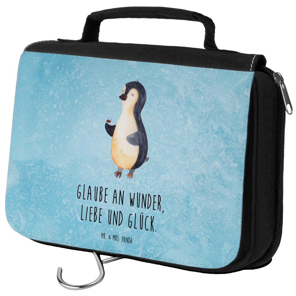 Kulturbeutel Pinguin Marienkäfer Kulturbeutel, Zum Aufhängen, Waschtasche, Kosmetiktasche, Damen, Herren, Aufbewahrungstasche, Schminktasche, Kosmetikbeutel, Organizer, Kulturtasche, Schminkutensil, Pinguin, Pinguine, Marienkäfer, Liebe, Wunder, Glück, Freude, Lebensfreude