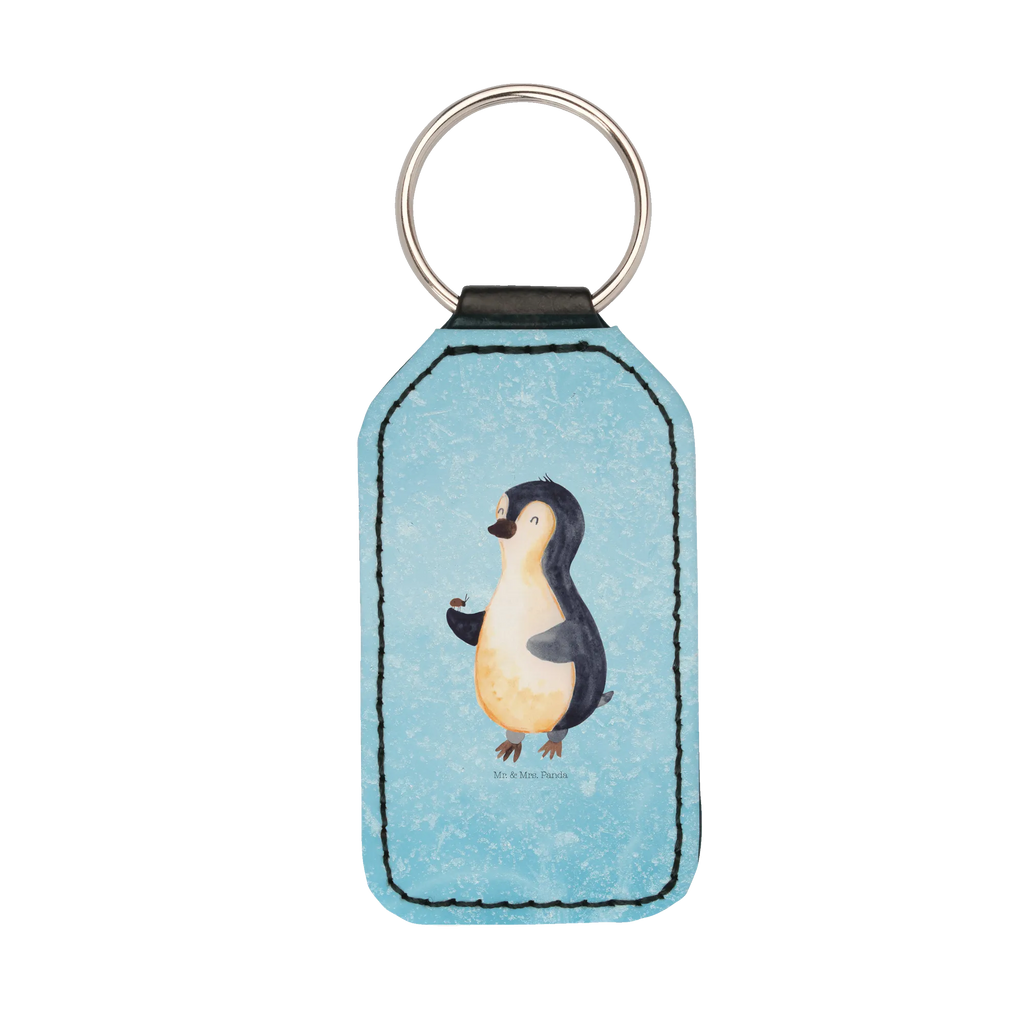 Rechteckig Schlüsselanhänger Pinguin Marienkäfer Schlüsselanhänger, Anhänger, Taschenanhänger, Glücksbringer, Schutzengel, Pinguin, Pinguine, Marienkäfer, Liebe, Wunder, Glück, Freude, Lebensfreude