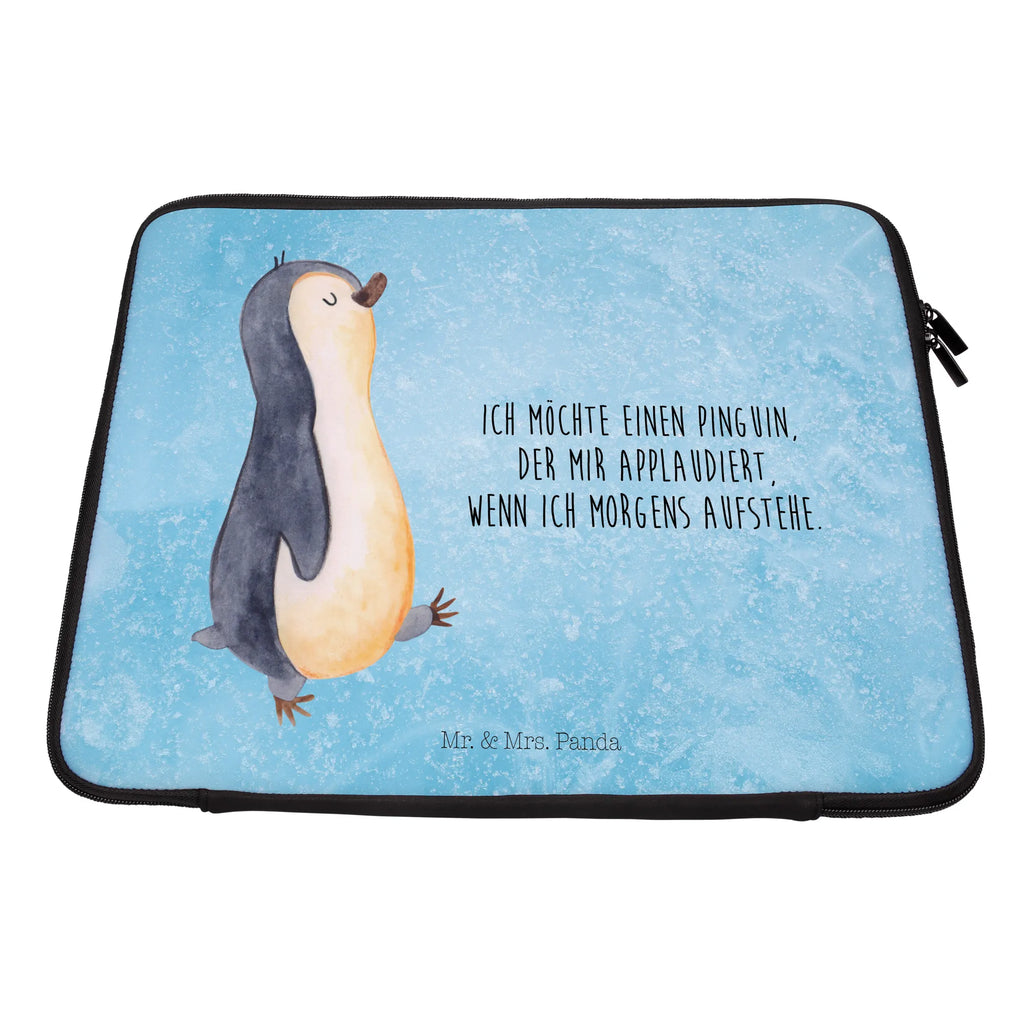 Notebook Tasche Pinguin marschieren Notebook Tasche, Laptop, Computertasche, Tasche, Notebook-Tasche, Notebook-Reisehülle, Notebook Schutz, Pinguin, Pinguine, Frühaufsteher, Langschläfer, Bruder, Schwester, Familie