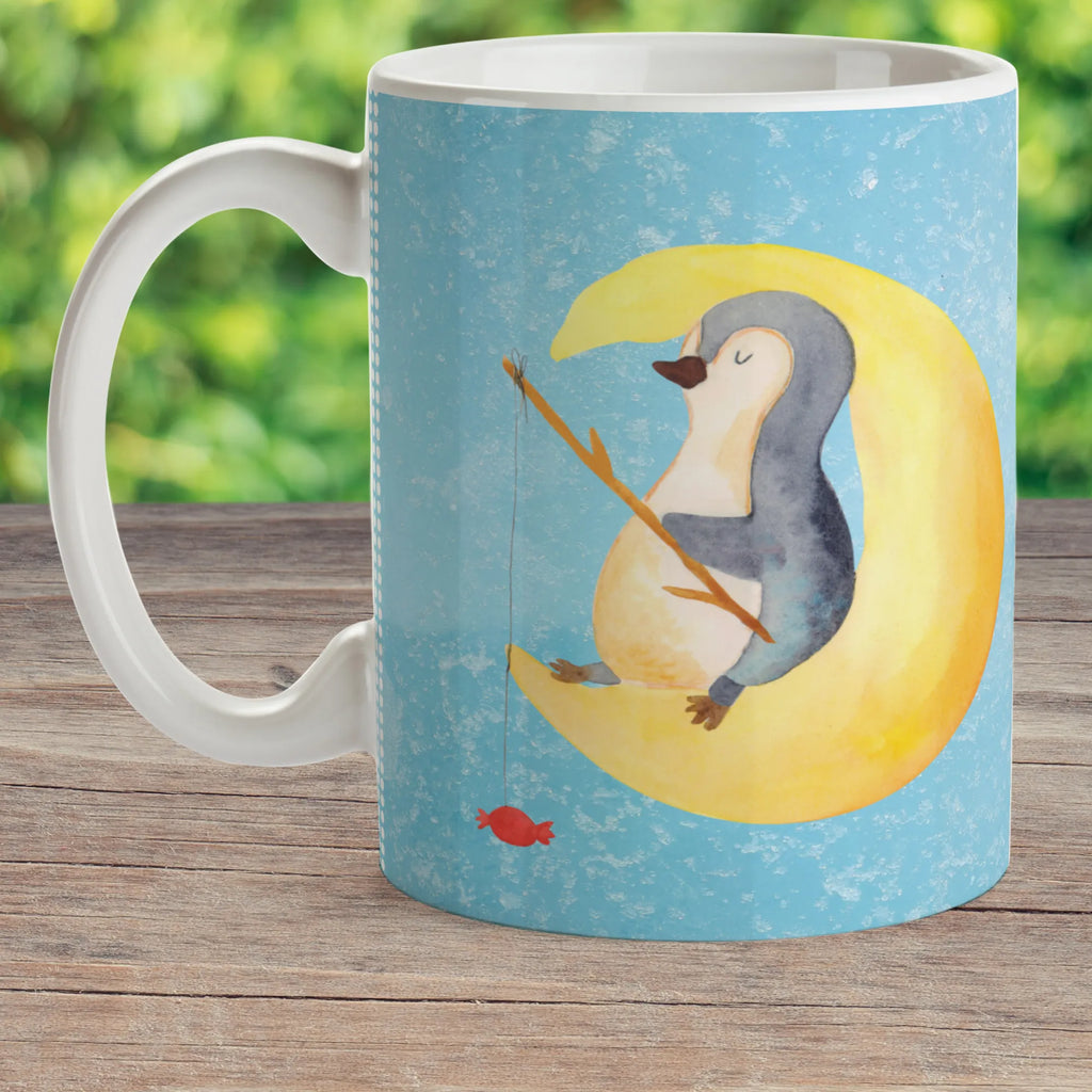 Kindertasse Pinguin Mond Kindertasse, Kinder Tasse, Kunststoff Tasse, Kindergarten Tasse, Trinkbecher, Camping Becher, Kaffeetasse, Kunststoffbecher, Kindergartenbecher, Outdoorgeschirr, Kunststoffgeschirr, Reisebecher, Reisetasse, Kinderbecher, Bruchfeste Tasse, Bruchsichere Tasse, Plastik Tasse, Plastiktasse, Pinguin, Pinguine, Spruch, schlafen, Nachtruhe, Einschlafen, Schlafzimmer, Schlafstörungen, Gästezimmer