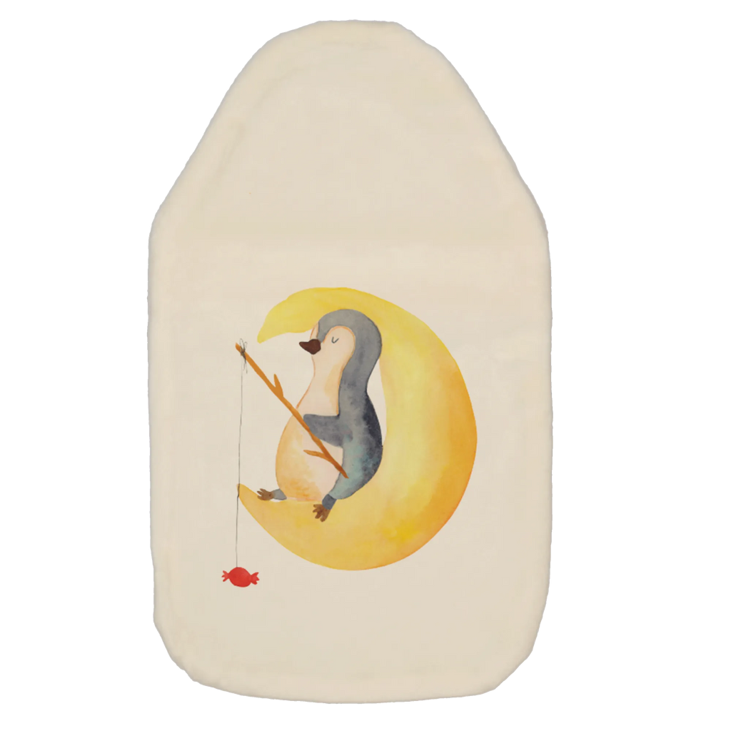 Wärmflasche Pinguin Mond Wärmekissen, Kinderwärmflasche, Körnerkissen, Wärmflaschenbezug, Wärmflasche mit Bezug, Wärmflasche, Bettflasche, Kleine Wärmflasche, Pinguin, Pinguine, Spruch, schlafen, Nachtruhe, Einschlafen, Schlafzimmer, Schlafstörungen, Gästezimmer