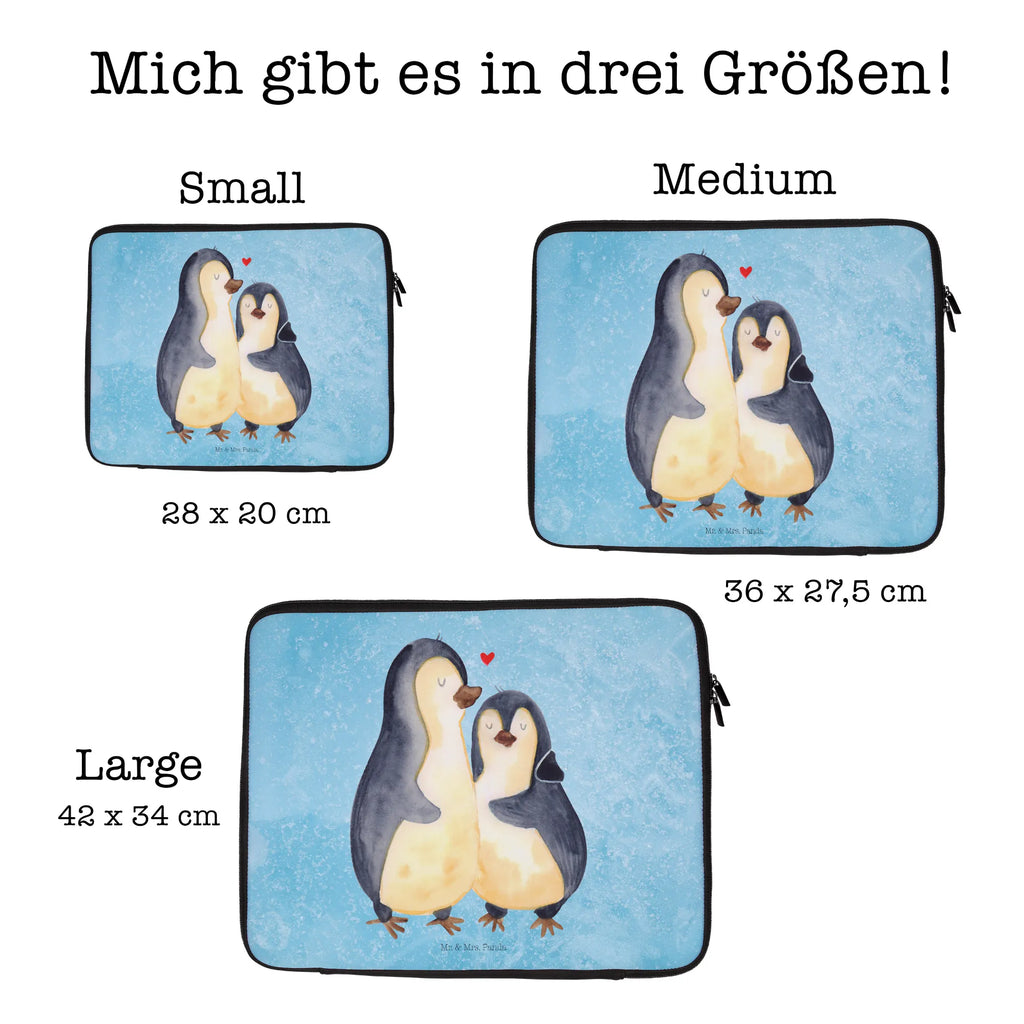 Notebook Tasche Pinguin umarmen Notebook Tasche, Laptop, Computertasche, Tasche, Notebook-Tasche, Notebook-Reisehülle, Notebook Schutz, Pinguin, Liebe, Liebespaar, Liebesbeweis, Liebesgeschenk, Verlobung, Jahrestag, Hochzeitstag, Hochzeit, Hochzeitsgeschenk