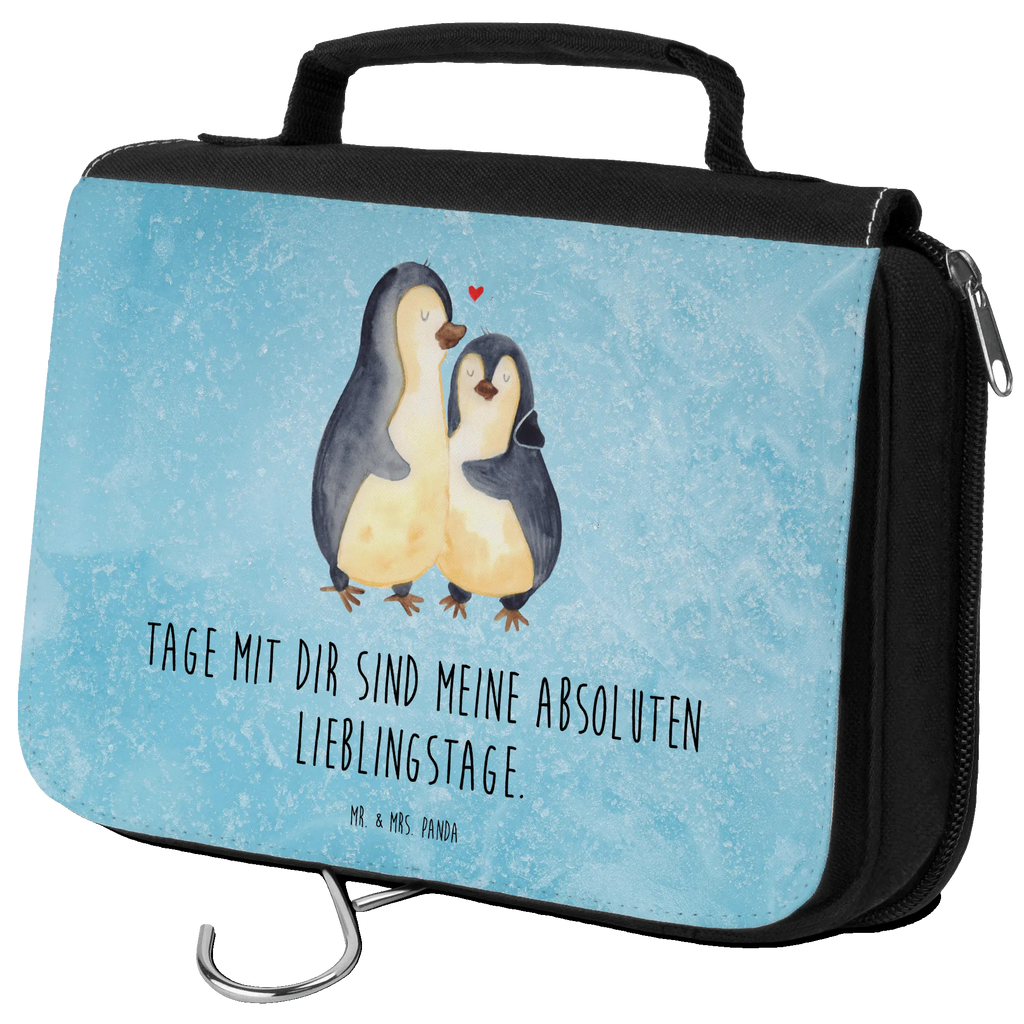 Kulturbeutel Pinguin umarmen Kulturbeutel, Zum Aufhängen, Waschtasche, Kosmetiktasche, Damen, Herren, Aufbewahrungstasche, Schminktasche, Kosmetikbeutel, Organizer, Kulturtasche, Schminkutensil, Pinguin, Liebe, Liebespaar, Liebesbeweis, Liebesgeschenk, Verlobung, Jahrestag, Hochzeitstag, Hochzeit, Hochzeitsgeschenk