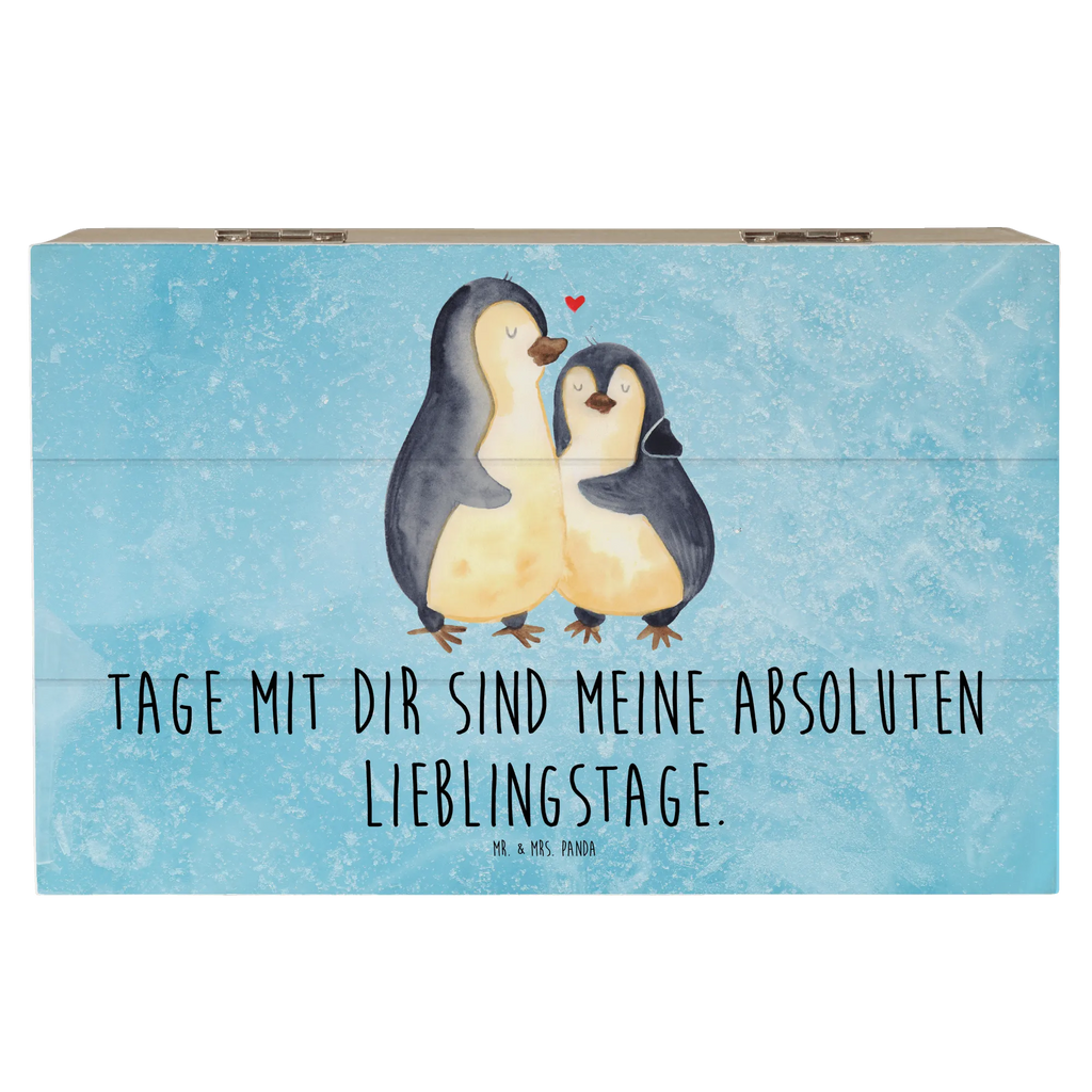 Holzkiste Pinguin umarmen Holzkiste, Kiste, Schatzkiste, Truhe, Schatulle, XXL, Erinnerungsbox, Erinnerungskiste, Dekokiste, Aufbewahrungsbox, Geschenkbox, Geschenkdose, Pinguin, Liebe, Liebespaar, Liebesbeweis, Liebesgeschenk, Verlobung, Jahrestag, Hochzeitstag, Hochzeit, Hochzeitsgeschenk