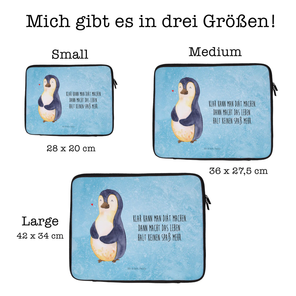 Notebook Tasche Pinguin Diät Notebook Tasche, Laptop, Computertasche, Tasche, Notebook-Tasche, Notebook-Reisehülle, Notebook Schutz, Pinguin, Pinguine, Diät, Abnehmen, Abspecken, Gewicht, Motivation, Selbstliebe, Körperliebe, Selbstrespekt