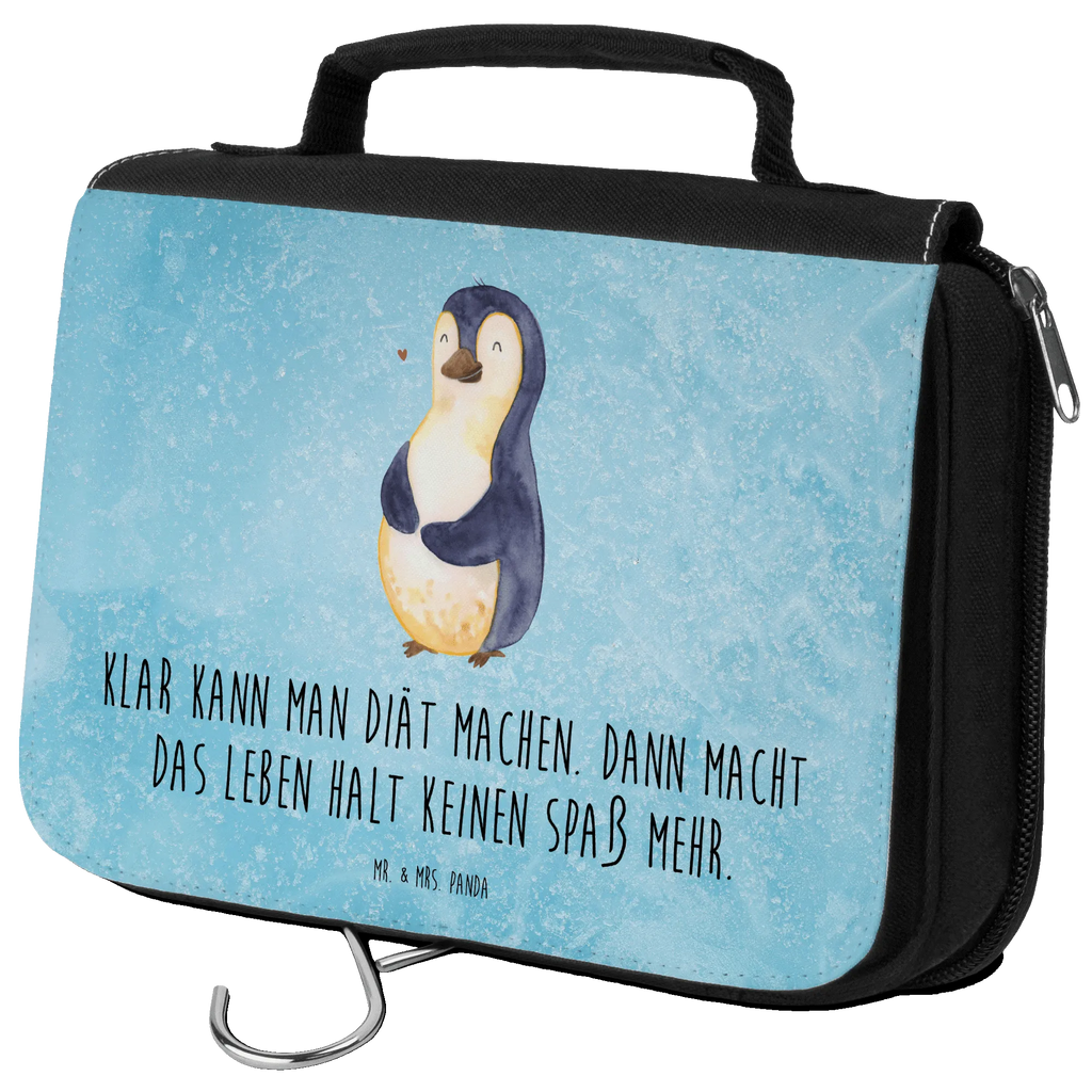 Kulturbeutel Pinguin Diät Kulturbeutel, Zum Aufhängen, Waschtasche, Kosmetiktasche, Damen, Herren, Aufbewahrungstasche, Schminktasche, Kosmetikbeutel, Organizer, Kulturtasche, Schminkutensil, Pinguin, Pinguine, Diät, Abnehmen, Abspecken, Gewicht, Motivation, Selbstliebe, Körperliebe, Selbstrespekt