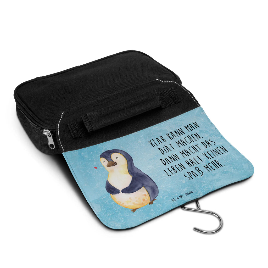 Kulturbeutel Pinguin Diät Kulturbeutel, Zum Aufhängen, Waschtasche, Kosmetiktasche, Damen, Herren, Aufbewahrungstasche, Schminktasche, Kosmetikbeutel, Organizer, Kulturtasche, Schminkutensil, Pinguin, Pinguine, Diät, Abnehmen, Abspecken, Gewicht, Motivation, Selbstliebe, Körperliebe, Selbstrespekt