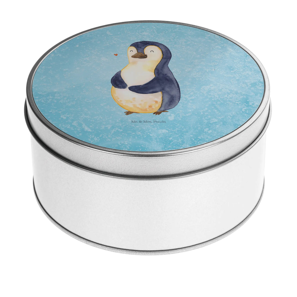 Blechdose rund Pinguin Diät Metalldose, Keksdose, Dose, Vorratsdose, Geschenkbox, Lunchbox, Aufbewahrungsbox, Vorratsdosen, Metallkiste, Metallbox, Metallboxen, Aufbewahrungskiste, Geschenkkiste, Blechdosen mit Deckel, Metallkiste mit Deckel, Vorratsdosen mit Deckel, Metall Dose, Pinguin, Pinguine, Diät, Abnehmen, Abspecken, Gewicht, Motivation, Selbstliebe, Körperliebe, Selbstrespekt