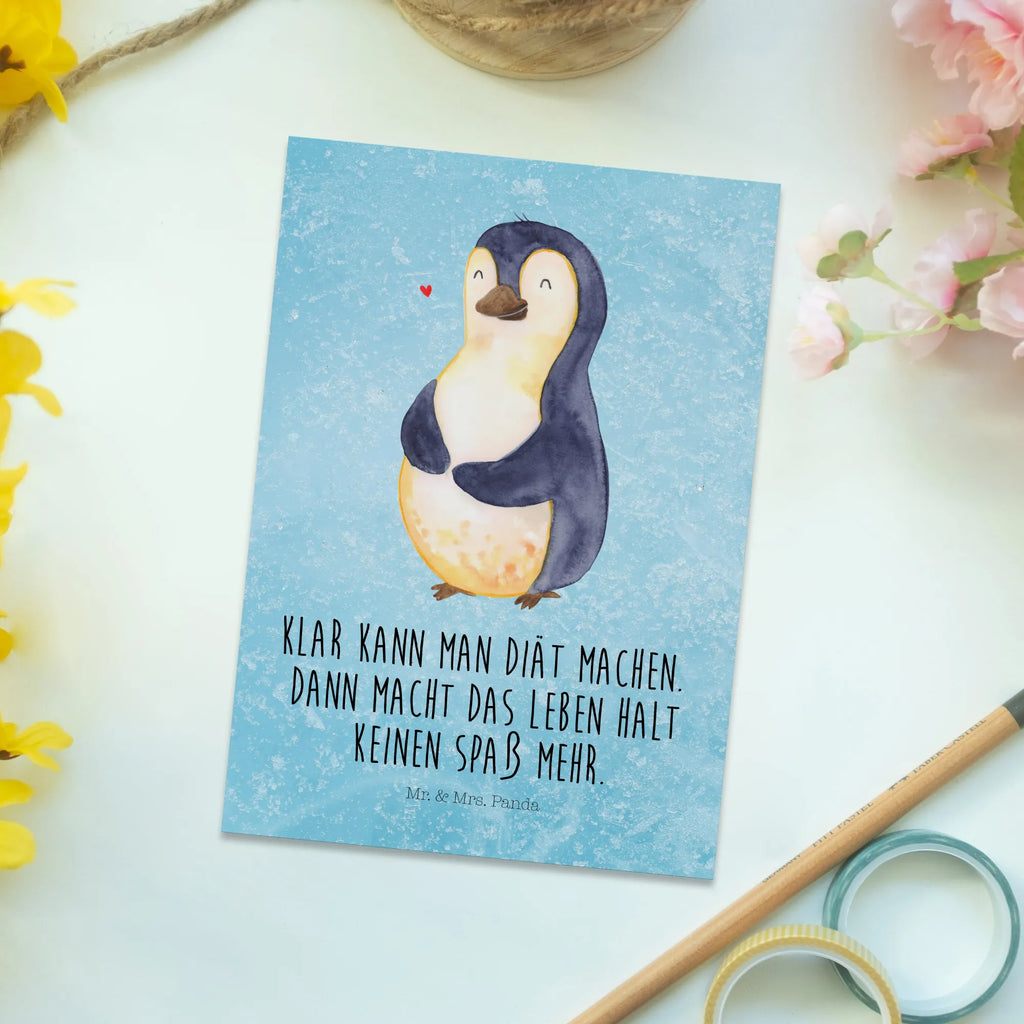 Postkarte Pinguin Diät Postkarte, Karte, Geschenkkarte, Grußkarte, Einladung, Ansichtskarte, Geburtstagskarte, Einladungskarte, Dankeskarte, Ansichtskarten, Einladung Geburtstag, Einladungskarten Geburtstag, Pinguin, Pinguine, Diät, Abnehmen, Abspecken, Gewicht, Motivation, Selbstliebe, Körperliebe, Selbstrespekt