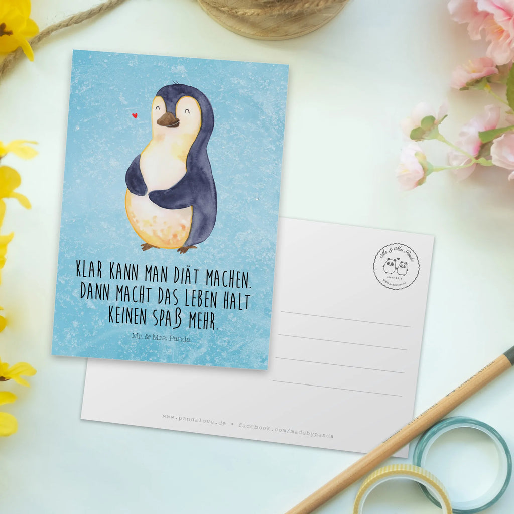 Postkarte Pinguin Diät Postkarte, Karte, Geschenkkarte, Grußkarte, Einladung, Ansichtskarte, Geburtstagskarte, Einladungskarte, Dankeskarte, Ansichtskarten, Einladung Geburtstag, Einladungskarten Geburtstag, Pinguin, Pinguine, Diät, Abnehmen, Abspecken, Gewicht, Motivation, Selbstliebe, Körperliebe, Selbstrespekt