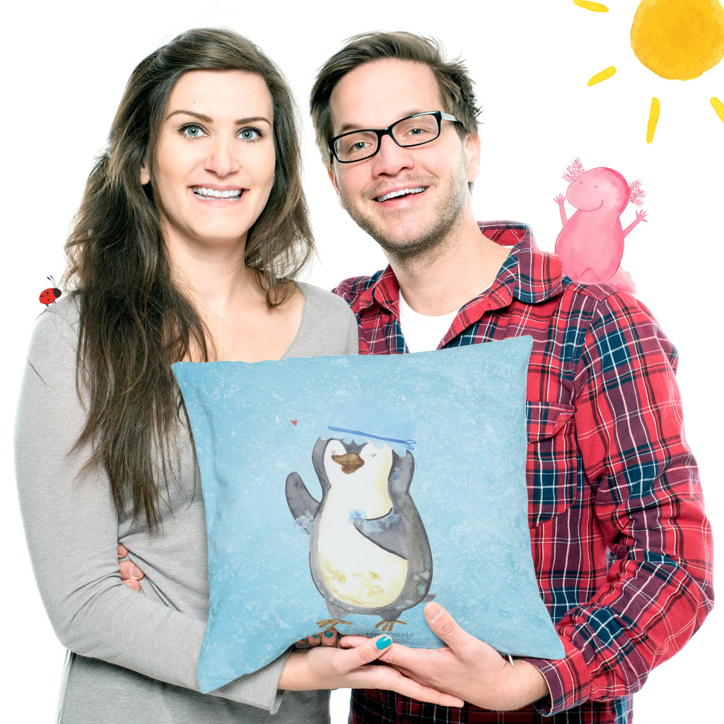 40x40 Kissen Pinguin Duschen Kissenhülle, Kopfkissen, Sofakissen, Dekokissen, Motivkissen, sofakissen, sitzkissen, Kissen, Kissenbezüge, Kissenbezug 40x40, Kissen 40x40, Kissenhülle 40x40, Zierkissen, Couchkissen, Dekokissen Sofa, Sofakissen 40x40, Dekokissen 40x40, Kopfkissen 40x40, Kissen 40x40 Waschbar, Pinguin, Pinguine, Dusche, duschen, Lebensmotto, Motivation, Neustart, Neuanfang, glücklich sein