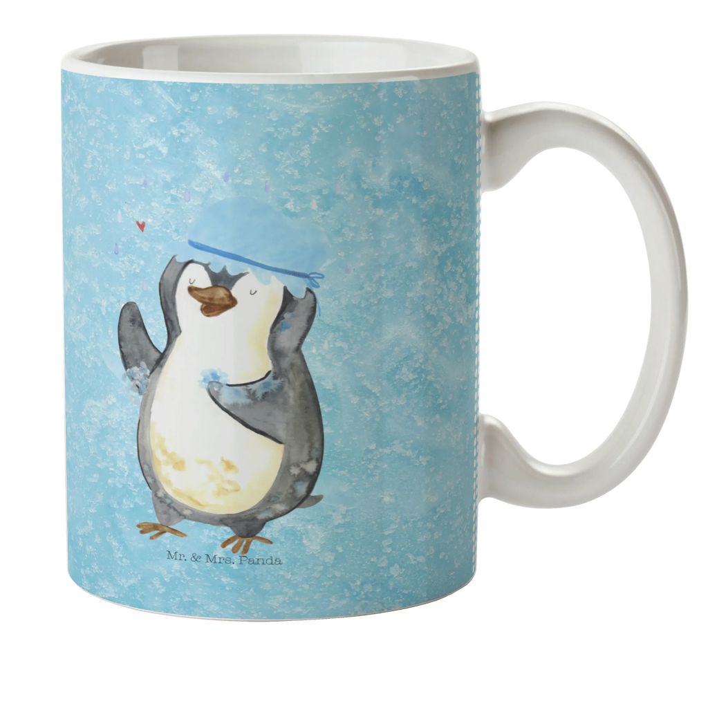 Kindertasse Pinguin duscht Kindertasse, Kinder Tasse, Kunststoff Tasse, Kindergarten Tasse, Trinkbecher, Camping Becher, Kaffeetasse, Kunststoffbecher, Kindergartenbecher, Outdoorgeschirr, Kunststoffgeschirr, Reisebecher, Reisetasse, Kinderbecher, Bruchfeste Tasse, Bruchsichere Tasse, Plastik Tasse, Plastiktasse, Pinguin, Pinguine, Dusche, duschen, Lebensmotto, Motivation, Neustart, Neuanfang, glücklich sein