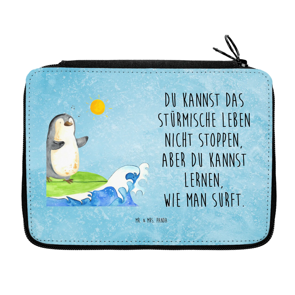 Federmappe Pinguin Surfer Federmappe, Stiftetasche, Stifte Etui, Schule, Einschulung, Geschenk, Kind, Schüler, Schülerin, Stifterolle, Federmäppchen, Motiv, Grundschule, Federmäppchen bedruckt, Büro Stifte Etui, Bestückte Federmappe, Kinder Federmappe, Federmappe Einschulung, Pinguin, Pinguine, surfen, Surfer, Hawaii, Urlaub, Wellen, Wellen reiten, Portugal