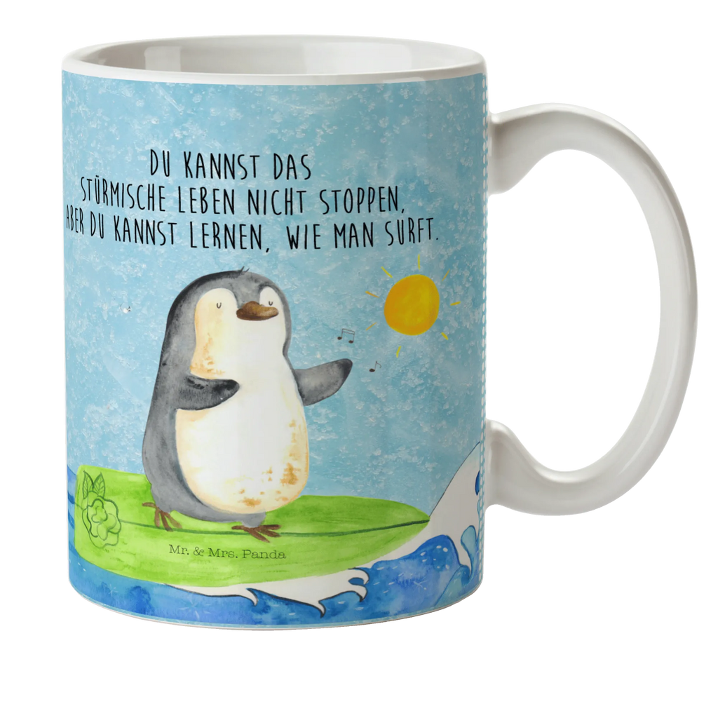 Kindertasse Pinguin Surfer Kindertasse, Kinder Tasse, Kunststoff Tasse, Kindergarten Tasse, Trinkbecher, Camping Becher, Kaffeetasse, Kunststoffbecher, Kindergartenbecher, Outdoorgeschirr, Kunststoffgeschirr, Reisebecher, Reisetasse, Kinderbecher, Bruchfeste Tasse, Bruchsichere Tasse, Plastik Tasse, Plastiktasse, Pinguin, Pinguine, surfen, Surfer, Hawaii, Urlaub, Wellen, Wellen reiten, Portugal