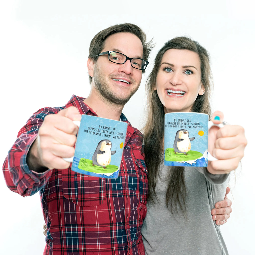 Kindertasse Pinguin Surfer Kindertasse, Kinder Tasse, Kunststoff Tasse, Kindergarten Tasse, Trinkbecher, Camping Becher, Kaffeetasse, Kunststoffbecher, Kindergartenbecher, Outdoorgeschirr, Kunststoffgeschirr, Reisebecher, Reisetasse, Kinderbecher, Bruchfeste Tasse, Bruchsichere Tasse, Plastik Tasse, Plastiktasse, Pinguin, Pinguine, surfen, Surfer, Hawaii, Urlaub, Wellen, Wellen reiten, Portugal