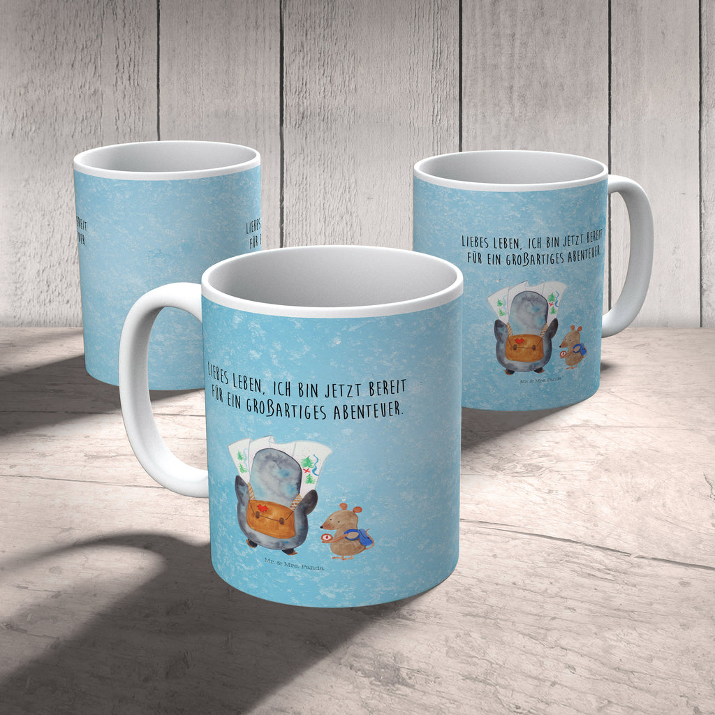 Kindertasse Pinguin & Maus Wanderer Kindertasse, Kinder Tasse, Kunststoff Tasse, Kindergarten Tasse, Trinkbecher, Camping Becher, Kaffeetasse, Kunststoffbecher, Kindergartenbecher, Outdoorgeschirr, Kunststoffgeschirr, Reisebecher, Reisetasse, Kinderbecher, Bruchfeste Tasse, Bruchsichere Tasse, Plastik Tasse, Plastiktasse, Pinguin, Pinguine, Abenteurer, Abenteuer, Roadtrip, Ausflug, Wanderlust, wandern