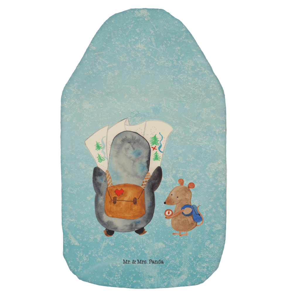 Wärmflasche Pinguin & Maus Wanderer Wärmekissen, Kinderwärmflasche, Körnerkissen, Wärmflaschenbezug, Wärmflasche mit Bezug, Wärmflasche, Bettflasche, Kleine Wärmflasche, Pinguin, Pinguine, Abenteurer, Abenteuer, Roadtrip, Ausflug, Wanderlust, wandern