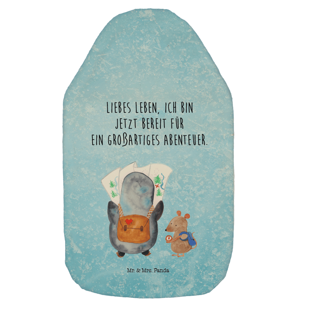 Wärmflasche Pinguin & Maus Wanderer Wärmekissen, Kinderwärmflasche, Körnerkissen, Wärmflaschenbezug, Wärmflasche mit Bezug, Wärmflasche, Bettflasche, Kleine Wärmflasche, Pinguin, Pinguine, Abenteurer, Abenteuer, Roadtrip, Ausflug, Wanderlust, wandern