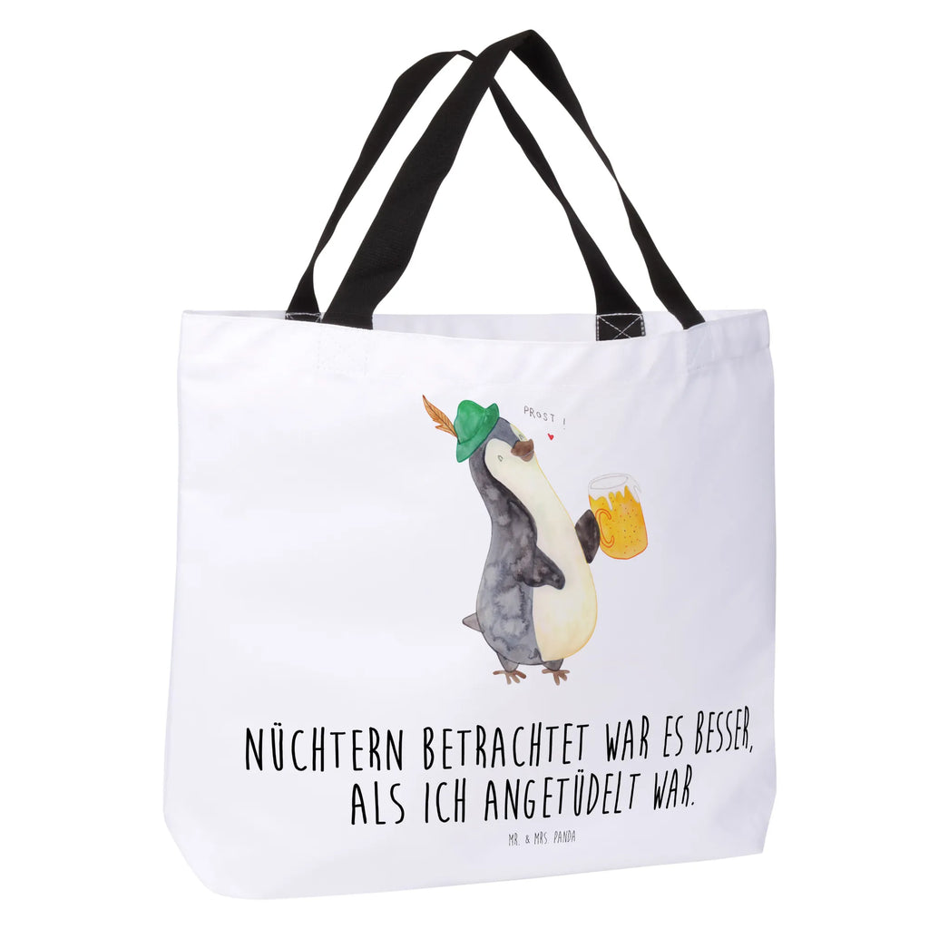 Shopper Pinguin Bier Beutel, Einkaufstasche, Tasche, Strandtasche, Einkaufsbeutel, Shopper, Schultasche, Freizeittasche, Tragebeutel, Schulbeutel, Alltagstasche, Pinguin, Pinguine, Bier, Oktoberfest