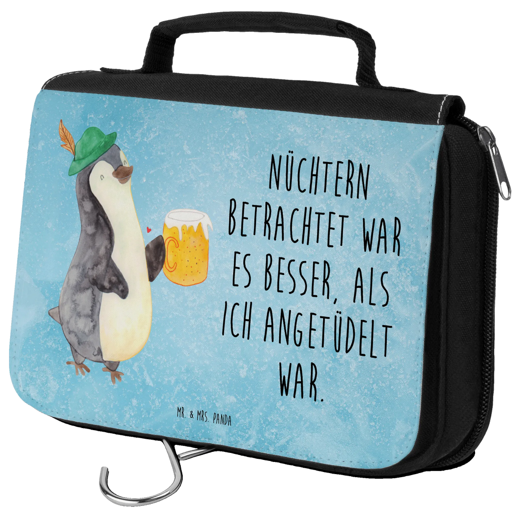 Kulturbeutel Pinguin Bier Kulturbeutel, Zum Aufhängen, Waschtasche, Kosmetiktasche, Damen, Herren, Aufbewahrungstasche, Schminktasche, Kosmetikbeutel, Organizer, Kulturtasche, Schminkutensil, Pinguin, Pinguine, Bier, Oktoberfest