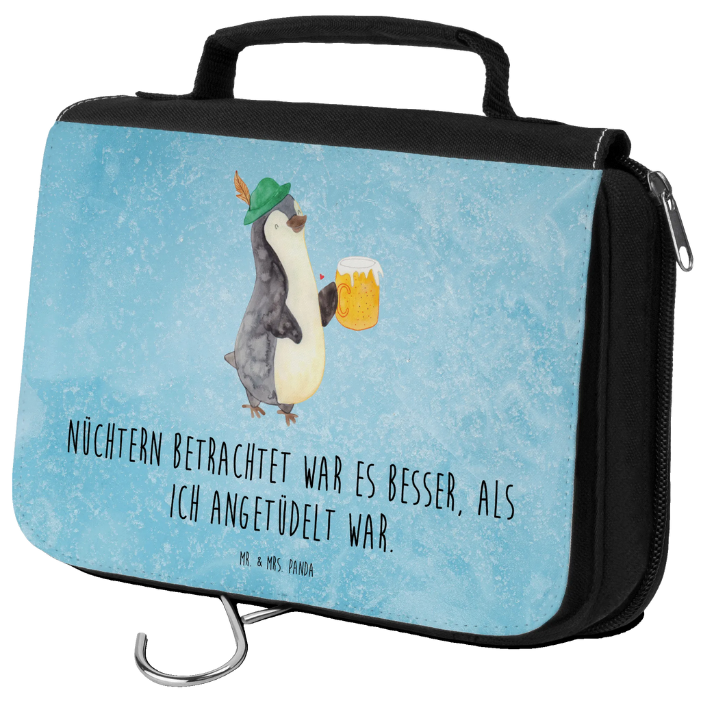 Kulturbeutel Pinguin Bier Kulturbeutel, Zum Aufhängen, Waschtasche, Kosmetiktasche, Damen, Herren, Aufbewahrungstasche, Schminktasche, Kosmetikbeutel, Organizer, Kulturtasche, Schminkutensil, Pinguin, Pinguine, Bier, Oktoberfest