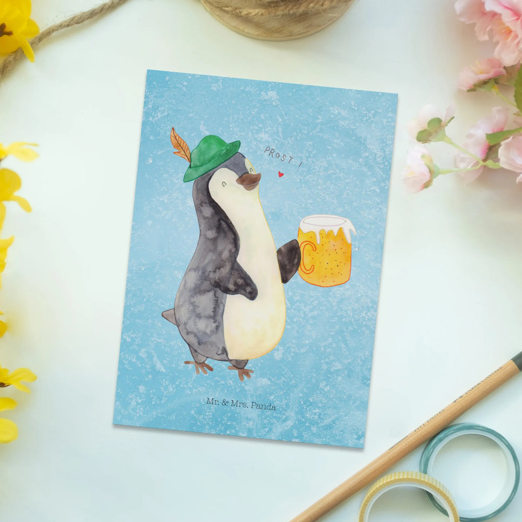 Postkarte Pinguin Bier Postkarte, Karte, Geschenkkarte, Grußkarte, Einladung, Ansichtskarte, Geburtstagskarte, Einladungskarte, Dankeskarte, Ansichtskarten, Einladung Geburtstag, Einladungskarten Geburtstag, Pinguin, Pinguine, Bier, Oktoberfest