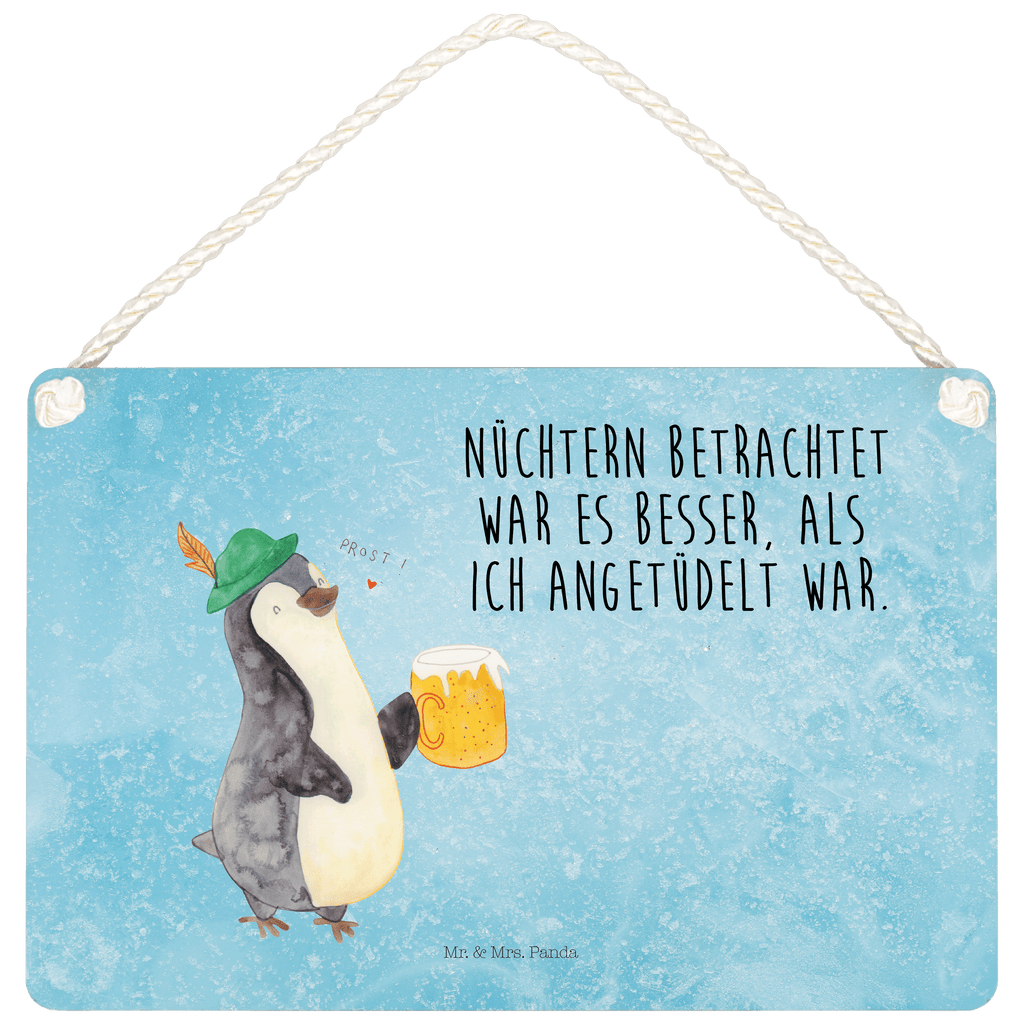 Deko Schild Pinguin Bier Dekoschild, Deko Schild, Schild, Tür Schild, Türschild, Holzschild, Wandschild, Wanddeko, Pinguin, Pinguine, Bier, Oktoberfest