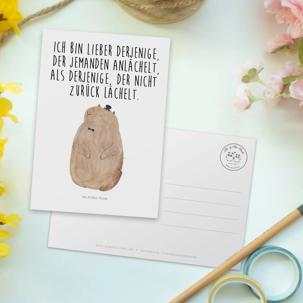 Postkarte Murmeltier Postkarte, Karte, Geschenkkarte, Grußkarte, Einladung, Ansichtskarte, Geburtstagskarte, Einladungskarte, Dankeskarte, Ansichtskarten, Einladung Geburtstag, Einladungskarten Geburtstag, Tiermotive, Gute Laune, lustige Sprüche, Tiere, Murmeltier, Knigge, Fröhlichkeit, Freundlichkeit, Respekt, Anstand