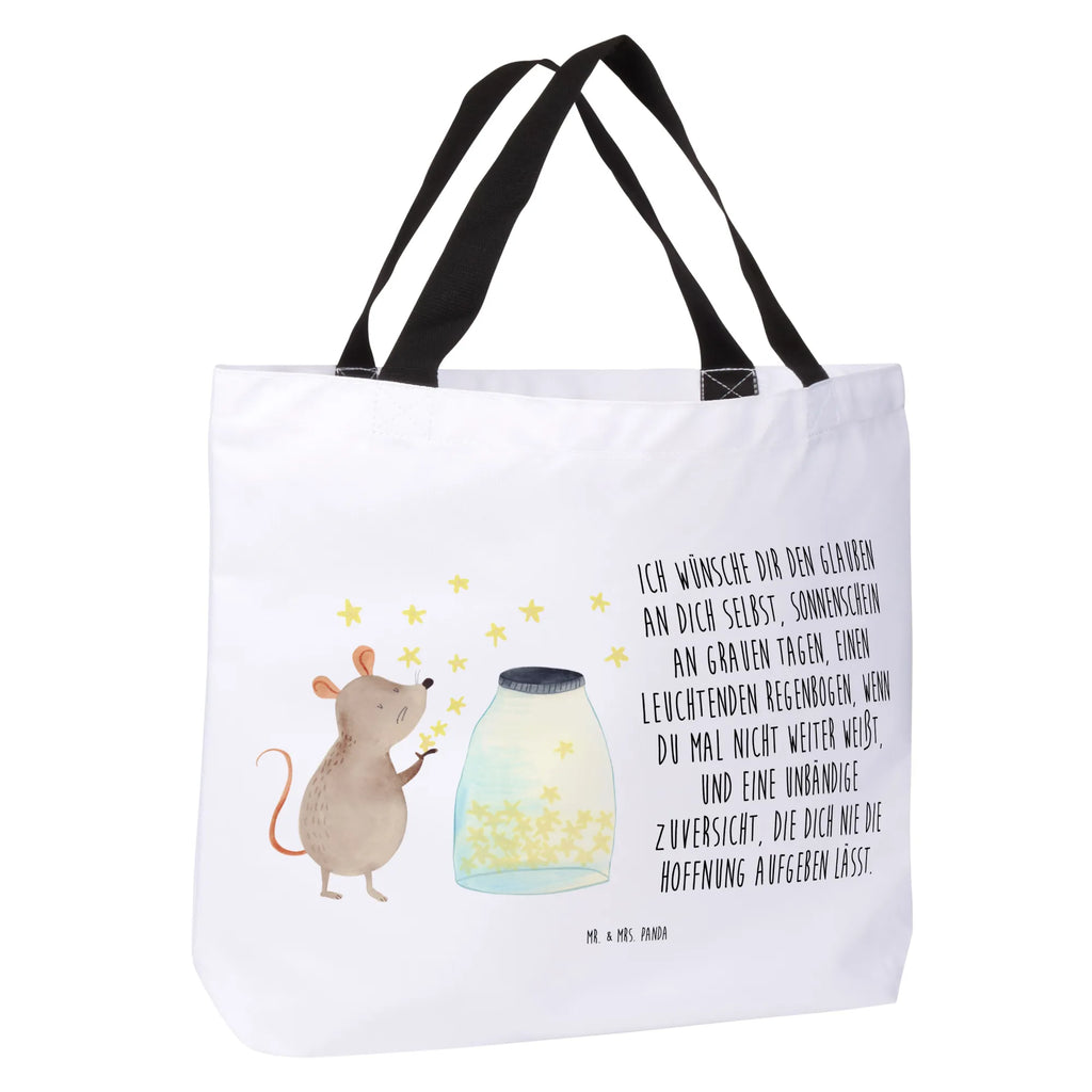 Shopper Maus Sterne Beutel, Einkaufstasche, Tasche, Strandtasche, Einkaufsbeutel, Shopper, Schultasche, Freizeittasche, Tragebeutel, Schulbeutel, Alltagstasche, Tiermotive, Gute Laune, lustige Sprüche, Tiere, Maus, Sterne, Wunsch, Kind, Taufe, Taufgeschenk, Geburt, Schwangerschaft, erstes Kind, Kindergeburtstag, Geburtstag, Hoffnung, Träume