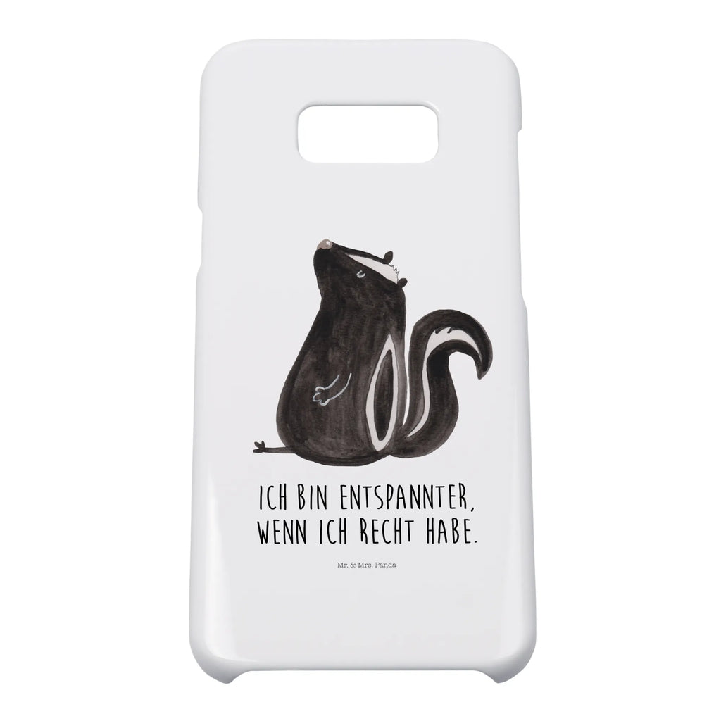 Handyhülle Stinktier Sitzen Handyhülle, Handycover, Cover, Handy, Hülle, Iphone 10, Iphone X, Stinktier, Skunk, Wildtier, Raubtier, Stinker, Stinki, Spruch, Büro, Recht, Besserwisser