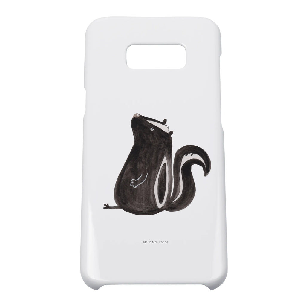 Handyhülle Stinktier Sitzen Handyhülle, Handycover, Cover, Handy, Hülle, Iphone 10, Iphone X, Stinktier, Skunk, Wildtier, Raubtier, Stinker, Stinki, Spruch, Büro, Recht, Besserwisser