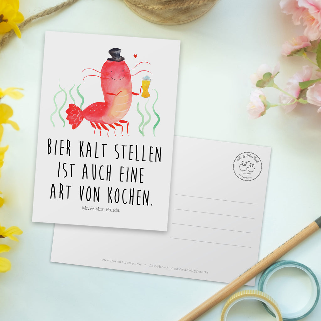 Postkarte Hummer Weizen Postkarte, Karte, Geschenkkarte, Grußkarte, Einladung, Ansichtskarte, Geburtstagskarte, Einladungskarte, Dankeskarte, Ansichtskarten, Einladung Geburtstag, Einladungskarten Geburtstag, Meerestiere, Meer, Urlaub, Garnele, Garnelen, Bier, Kochen, Männerhaushalt, Junggeselle, Junggesellin, Bierliebhaber, Kneipe, Gasthaus, Wirtschaft