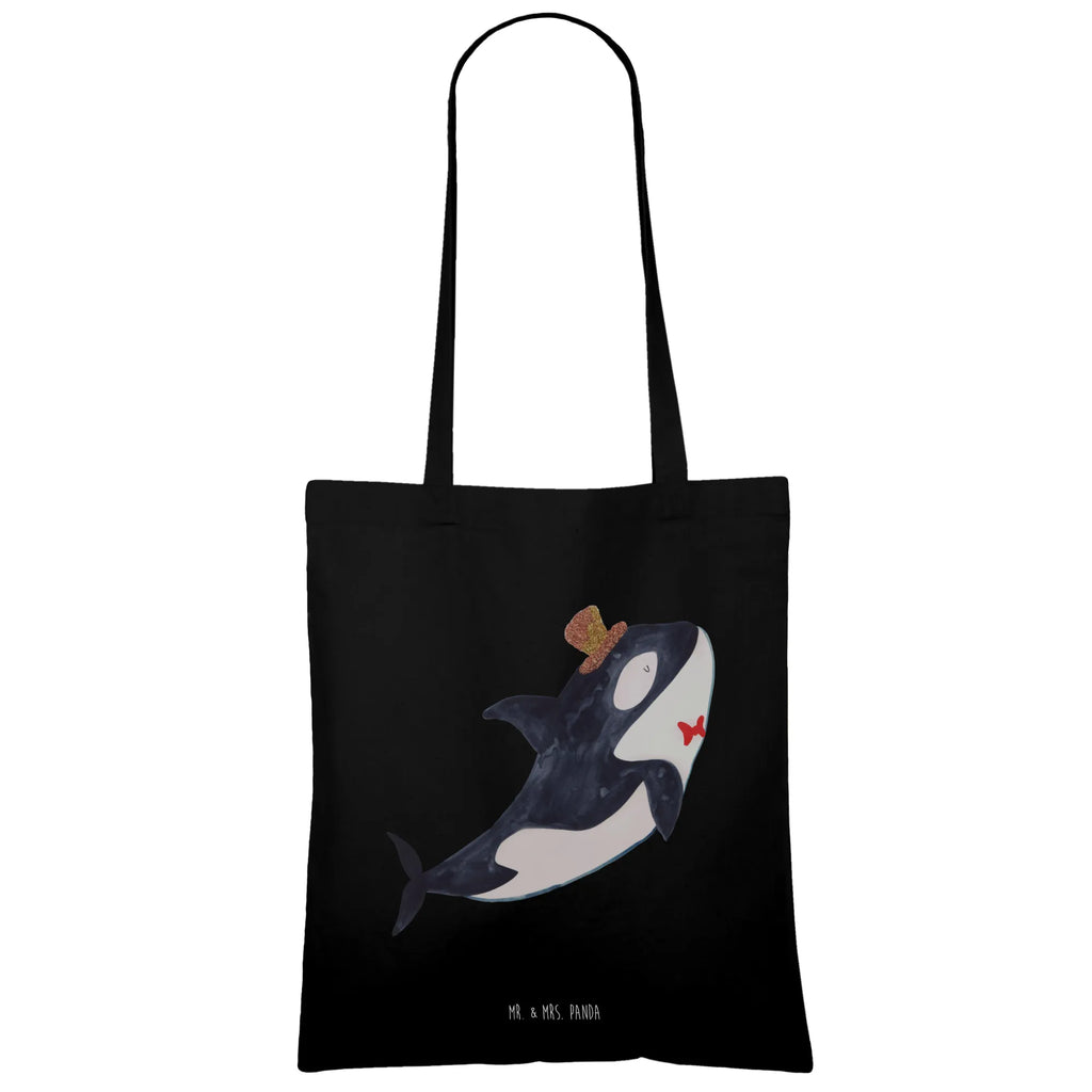 Tragetasche Orca Zylinder Beuteltasche, Beutel, Einkaufstasche, Jutebeutel, Stoffbeutel, Tasche, Shopper, Umhängetasche, Strandtasche, Schultertasche, Stofftasche, Tragetasche, Badetasche, Jutetasche, Einkaufstüte, Laptoptasche, Meerestiere, Meer, Urlaub, Narwal, Glitter, Konfetti, Glitzer, Geburtstag, Feier, Fete, Fest, Glückwunsch, Orca