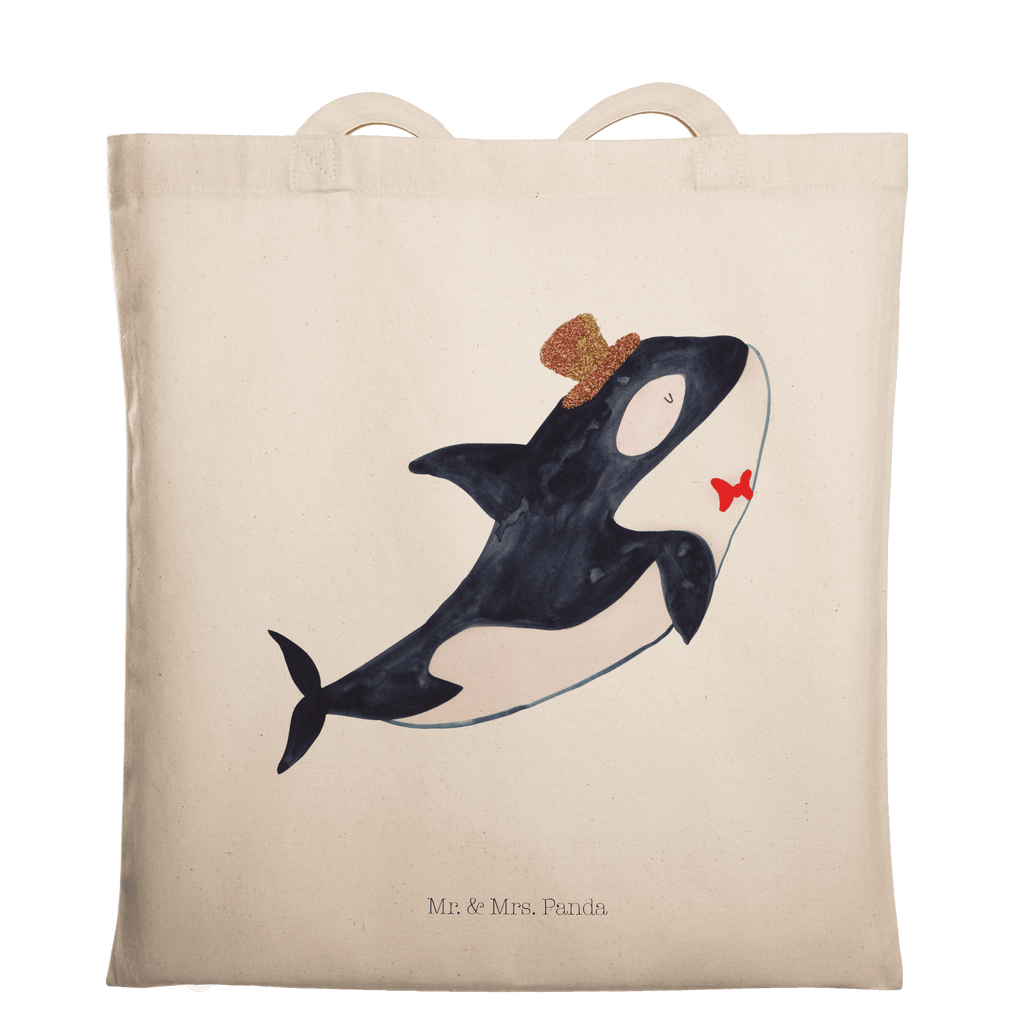 Tragetasche Orca Zylinder Beuteltasche, Beutel, Einkaufstasche, Jutebeutel, Stoffbeutel, Tasche, Shopper, Umhängetasche, Strandtasche, Schultertasche, Stofftasche, Tragetasche, Badetasche, Jutetasche, Einkaufstüte, Laptoptasche, Meerestiere, Meer, Urlaub, Narwal, Glitter, Konfetti, Glitzer, Geburtstag, Feier, Fete, Fest, Glückwunsch, Orca