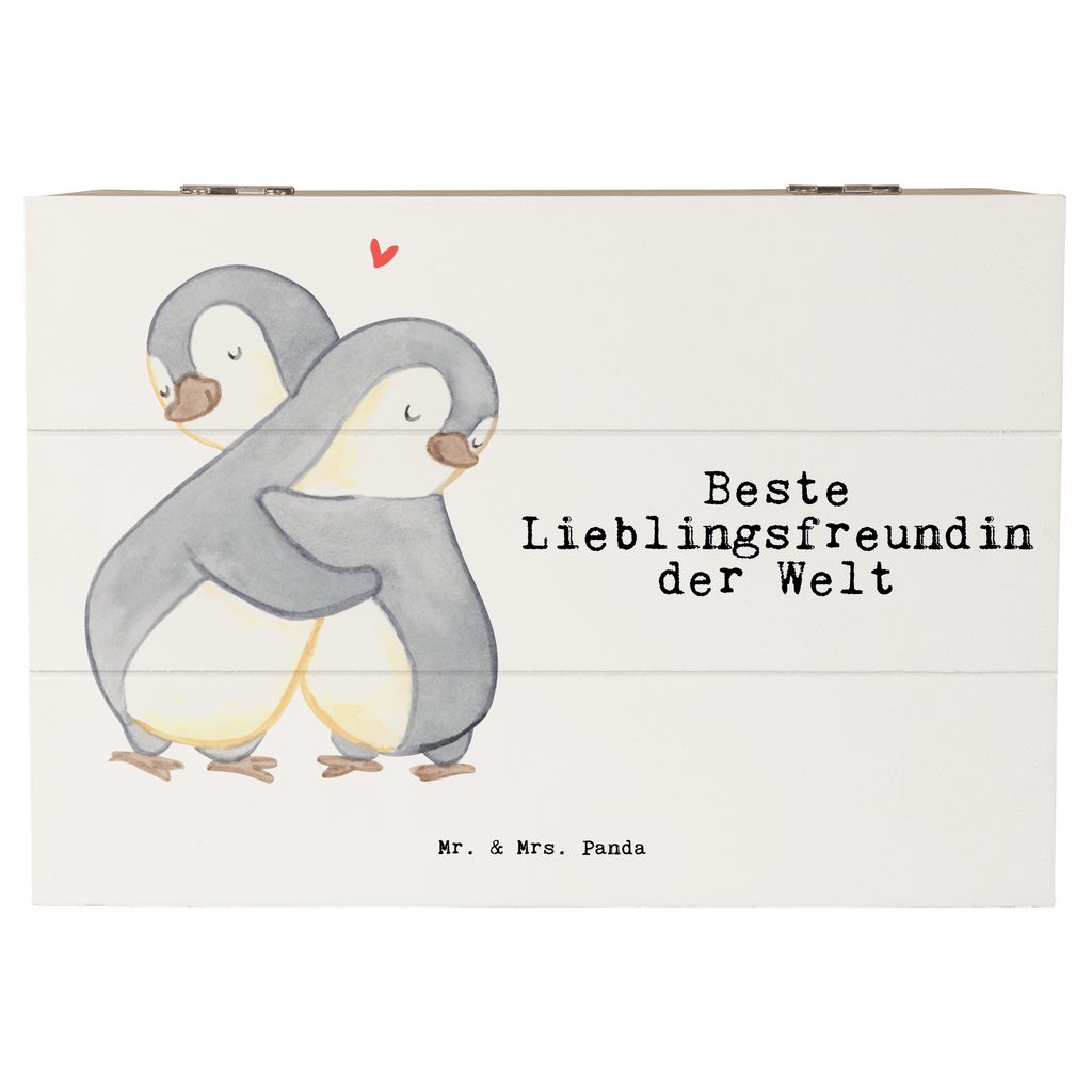 Holzkiste Pinguin Beste Lieblingsfreundin der Welt Holzkiste, Kiste, Schatzkiste, Truhe, Schatulle, XXL, Erinnerungsbox, Erinnerungskiste, Dekokiste, Aufbewahrungsbox, Geschenkbox, Geschenkdose, für, Dankeschön, Geschenk, Schenken, Geburtstag, Geburtstagsgeschenk, Geschenkidee, Danke, Bedanken, Mitbringsel, Freude machen, Geschenktipp, Lieblingsfreundin, Freundin, Partnerin, Lieblingsmensch, Lieblings Mensch, Liebling, Partner, Bae, beste Freundin, Liebe, Herz, Love