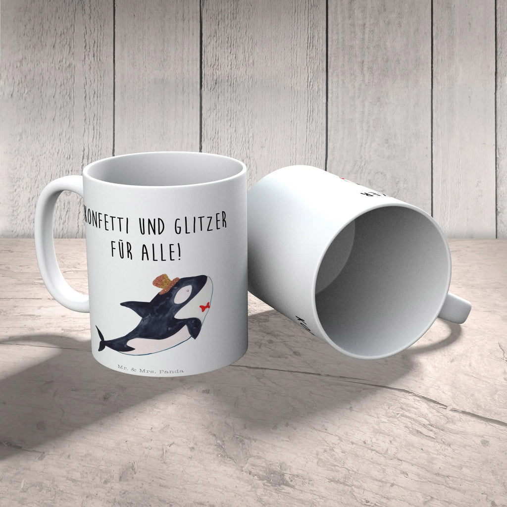 Tasse Orca Zylinder Tasse, Kaffeetasse, Teetasse, Becher, Kaffeebecher, Teebecher, Keramiktasse, Porzellantasse, Büro Tasse, Geschenk Tasse, Tasse Sprüche, Tasse Motive, Kaffeetassen, Tasse bedrucken, Designer Tasse, Cappuccino Tassen, Schöne Teetassen, Meerestiere, Meer, Urlaub, Narwal, Glitter, Konfetti, Glitzer, Geburtstag, Feier, Fete, Fest, Glückwunsch, Orca