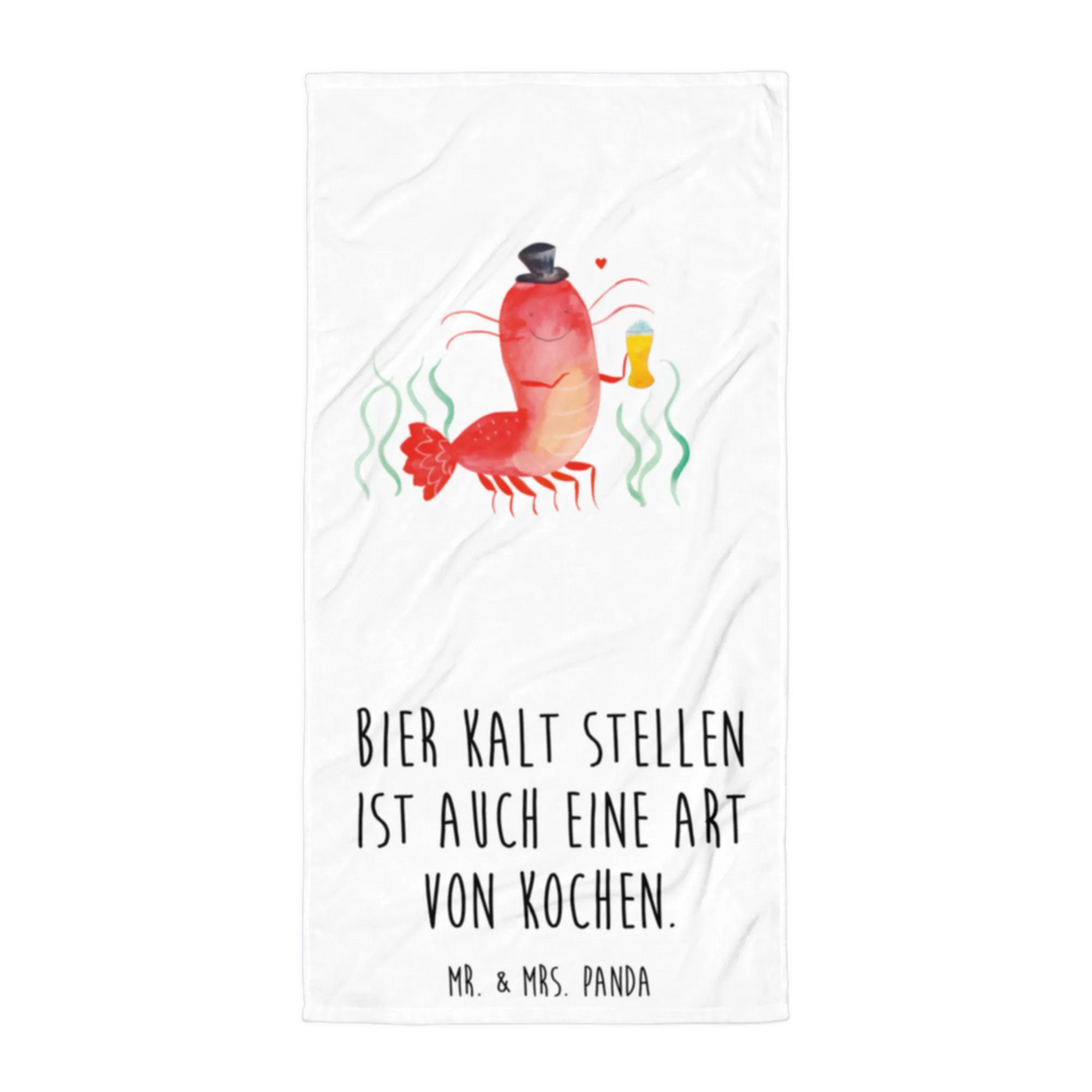 XL bath towel lobster Wheat Handtuch, Badetuch, Duschtuch, Strandtuch, Saunatuch, Meerestiere, Meer, Urlaub, Garnele, Garnelen, Bier, Kochen, Männerhaushalt, Junggeselle, Junggesellin, Bierliebhaber, Kneipe, Gasthaus, Wirtschaft