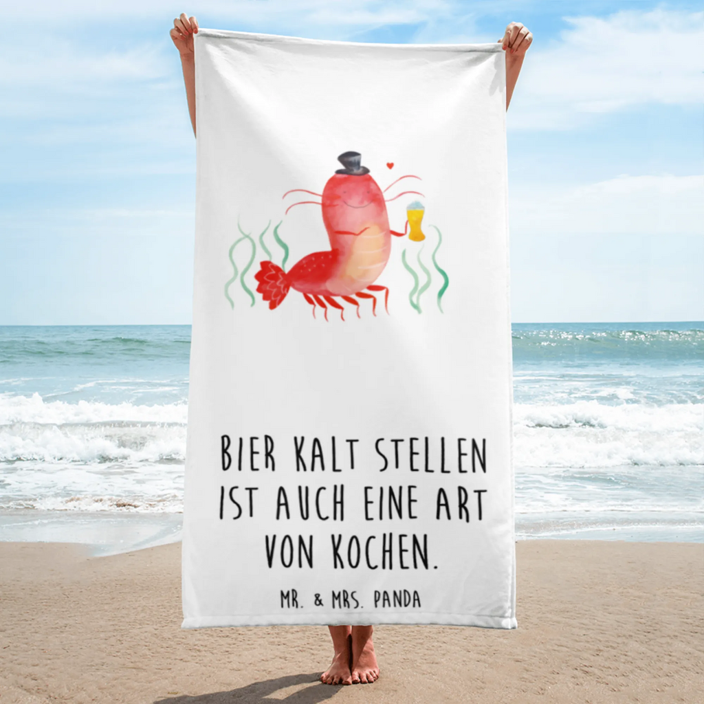 XL bath towel lobster Wheat Handtuch, Badetuch, Duschtuch, Strandtuch, Saunatuch, Meerestiere, Meer, Urlaub, Garnele, Garnelen, Bier, Kochen, Männerhaushalt, Junggeselle, Junggesellin, Bierliebhaber, Kneipe, Gasthaus, Wirtschaft